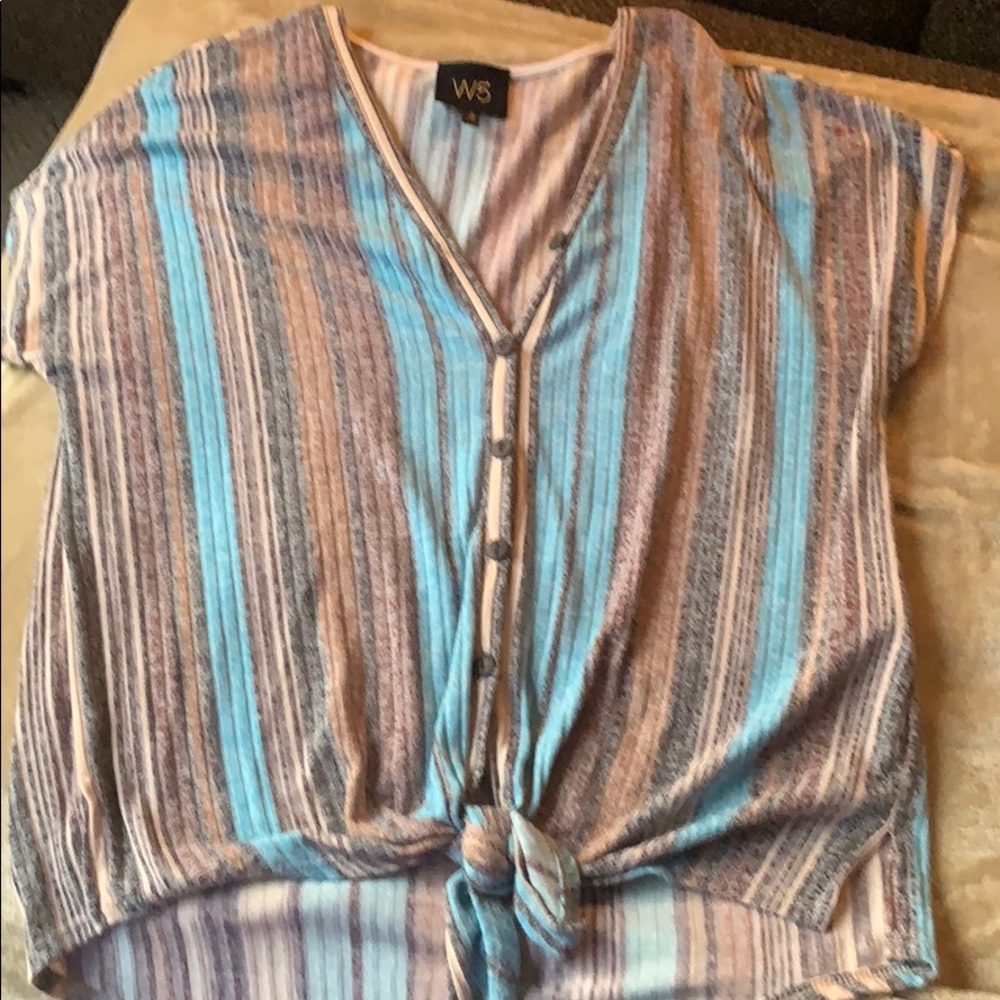 Tie front top
